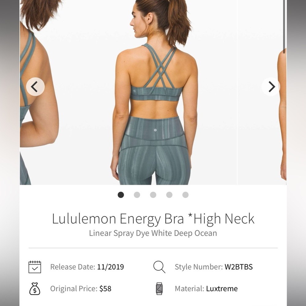 Lululemon energy bra high neck